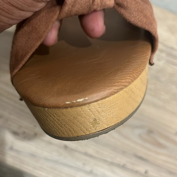 Universal Thread Cognac Eleanor 2.5" Block Heeled Sandal Brown BOHO Size 10 - Picture 10 of 10